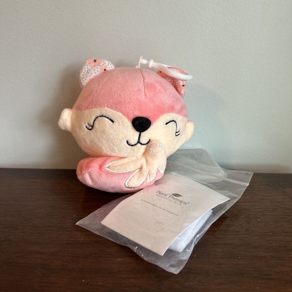 Flora Fox Clip Pal Plant Therapy Aroma Plush Pink Sensory Comfort